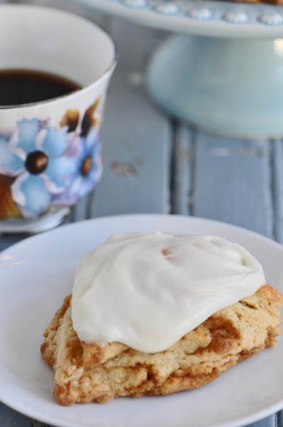 Iced Cinnamon Bun Scones Recipe