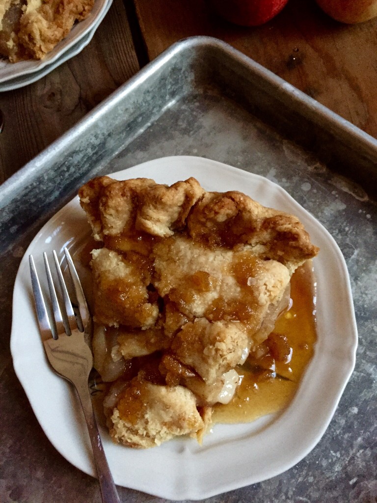 Apple And Maple Syrup Pie Sifting Focus