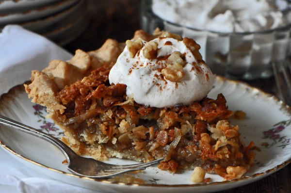 Maple Oatmeal Walnut Pie Recipe