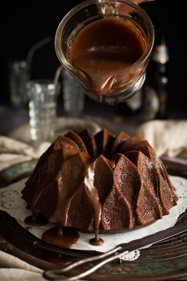 Root Beer Bundt Cake with Chocolate Root Beer Frosting